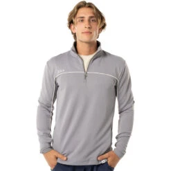 Bauer FLC 1/2 Zip - Senior - LT Grey