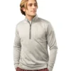 Bauer FLC Textured 1/2 Zip - Senior - Grey