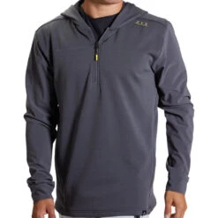 Bauer Fleece 1/4 Zip Hoodie - Senior - Iron