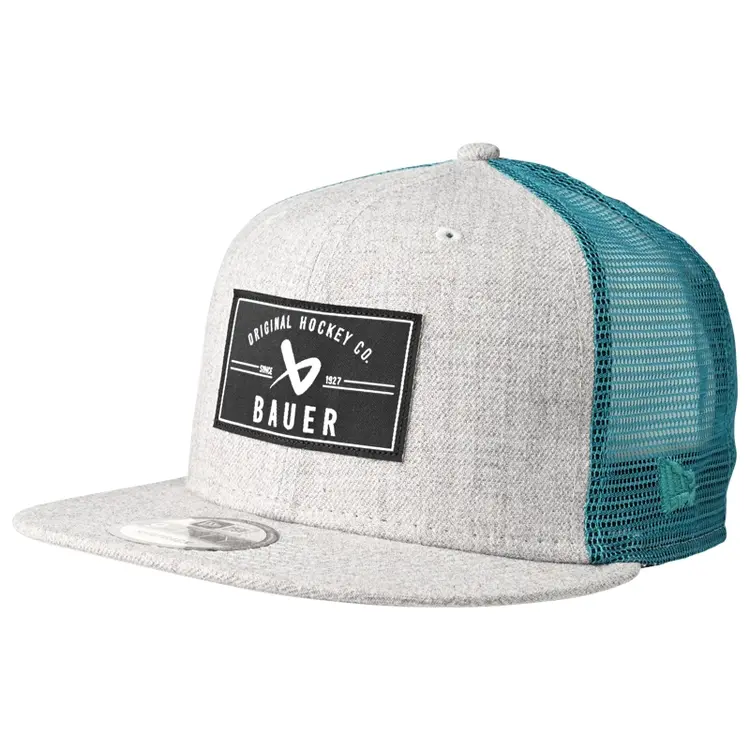 Bauer New Era 9Fifty Patch Cap - Grey/Teal 1 Bauer New Era 9Fifty Patch Cap - Grey/Teal
