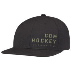 CCM Camo Flatbrim Snapback Cap - Black