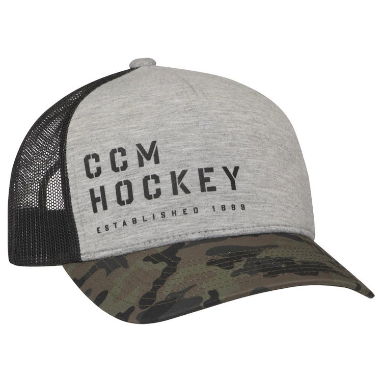 CCM Camo Meshback Trucker Cap - Army Grey 1 CCM Camo Meshback Trucker Cap - Army Grey