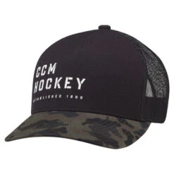 CCM Camo Meshback Trucker Cap - Black 4 CCM Camo Meshback Trucker Cap - Black -Hockey Discount Store ccm ccm camo meshback trucker cap black 1