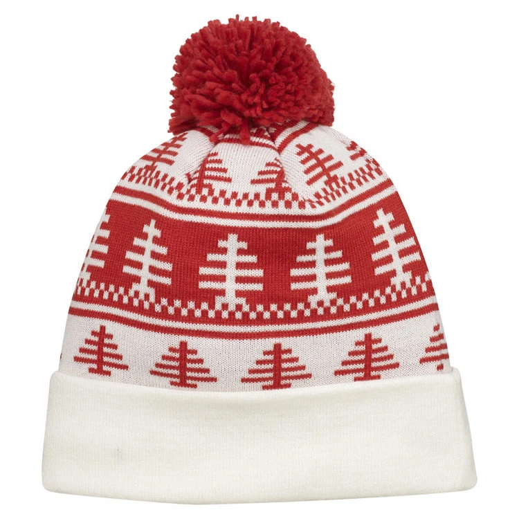 CCM Holiday Lumber Yard Pom Knit - White 2 CCM Holiday Lumber Yard Pom Knit - White - Image 2