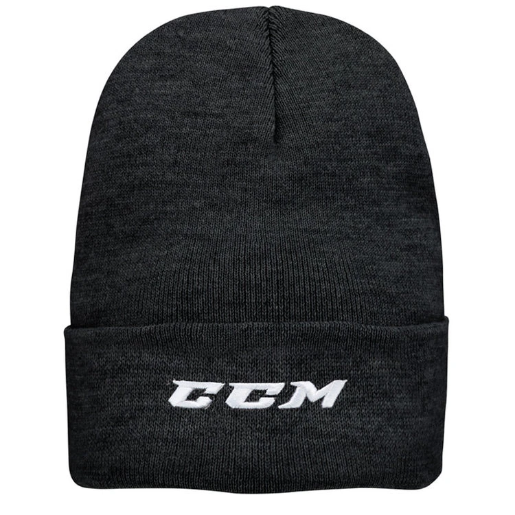 CCM Team Cuffed Watch Knit Beanie - Black 1 CCM Team Cuffed Watch Knit Beanie - Black