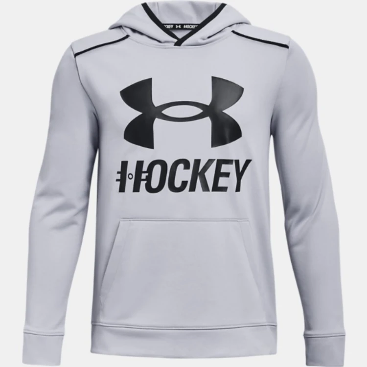 Under Armour Hockey Graphic Hoody - Youth - Mod Gray 1 Under Armour Hockey Graphic Hoody - Youth - Mod Gray