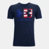 Under Armour UA Freedom Chest Flag Tee - Academy/Royal - Youth
